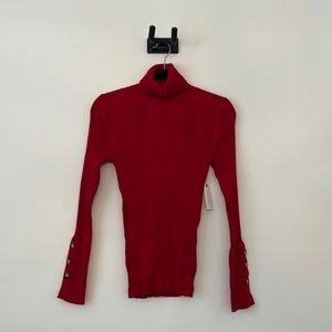 Anthropologie TAG ON Red Sweater Turtleneck